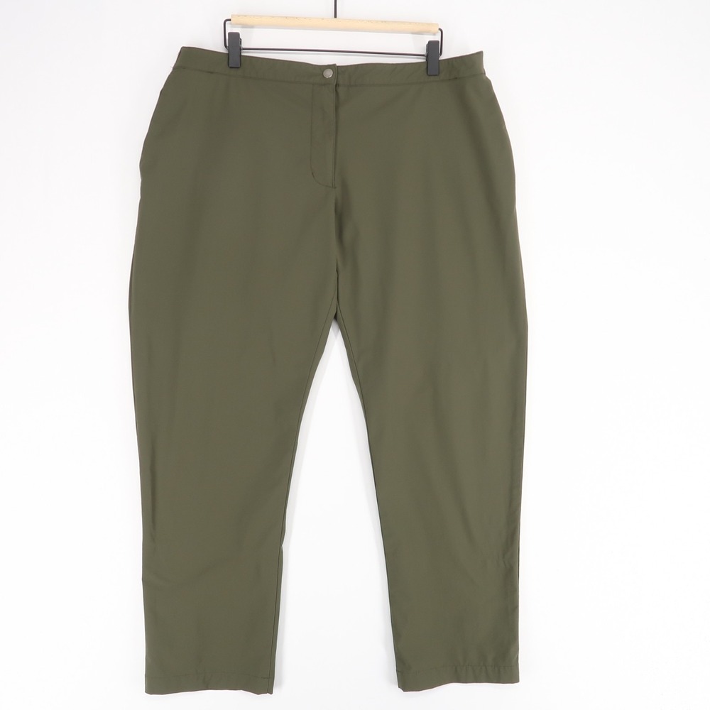 Jack Wolfskin JWP Pants Womens XXL Green Lightweight Hiking Quick Dry UV